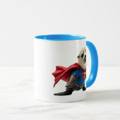 Ein Superheld-Robbenbaby. Tasse (VorderseiteRechts)