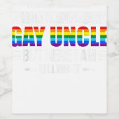 Ein supersexy Gay Uncle Guncle Weinetikett (Einzelnes Label)