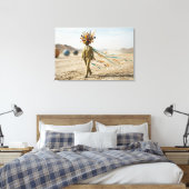 Ein surrealer Wüstentraum Leinwanddruck (Insitu (Schlafzimmer))