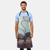 Ein surreales Bild eines Zebras und zwei seiner sc Schürze (Getragen)