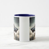 Ein surrealistisches Wolfsbild. Tasse (Zentrum)