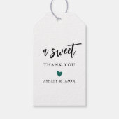 Ein süß Dankeschön für Hochzeit oder Brautparty Ge Geschenkanhänger (Vorderseite)