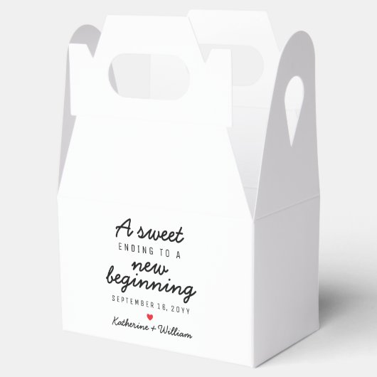 Ein Süß, der zu einer neuen Vorgabe endet Geschenkschachtel (Geöffnet)