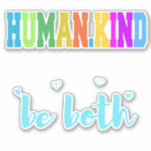 ein süß und ein freundlicher Mensch sein Aufkleber (Vorderseite)