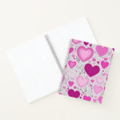 Ein süß-zauberhaftes Herz-Muster Notizblock (Innenseite)