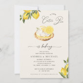 Ein Süsse Pie backt Lemon Pie Cream Baby Dusche Einladung (Vorderseite)