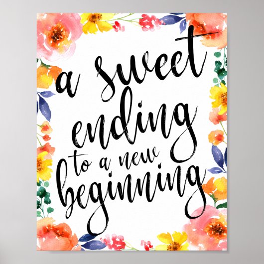 Ein süßer Abschluss von 8x10 Flatorfarbenfavors si Poster (Vorne)