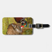 Ein süßer Augenblick zwischen den Holzenten im Wal Gepäckanhänger (Vorderseite horizontal)