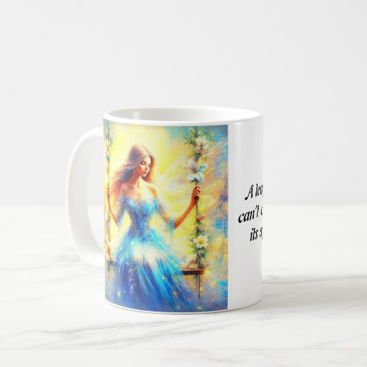 Ein süßer Ausdruck von Liebe in einem Cup Kaffeetasse (Vorderseite Links)