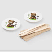Ein süßer brauner Teddybär  Fächer (Non-assembled)