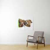 Ein süßer brauner Teddybär Wandteppich (Beispiel (Horizontal))
