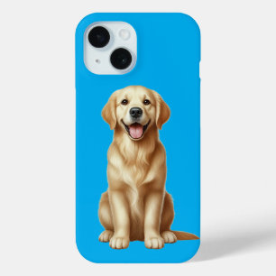 Ein süßer Cartoon-Golden-Retriever-Welpe sitzt Case-Mate iPhone Hülle