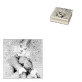 Ein süßer Clown, der Geige spielt Gummistempel (Stempel)