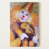 Ein süßer Clown, der Geige spielt Planer (Rückseite)