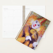 Ein süßer Clown, der Geige spielt Planer (Anzeige)