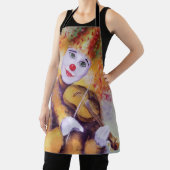 Ein süßer Clown, der Geige spielt Schürze (InSitu)