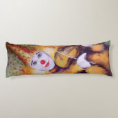 Ein süßer Clown, der Geige spielt Seitenschläferkissen (Rückseite)