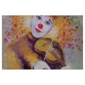 Ein süßer Clown, der Geige spielt Stoff (Yard (91,4 cm))