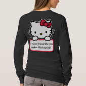 Ein süßer Freund wie du - Herzliches Zitat T-Shirt (Rückseite)