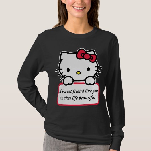 Ein süßer Freund wie du - Herzliches Zitat T-Shirt (Vorderseite)