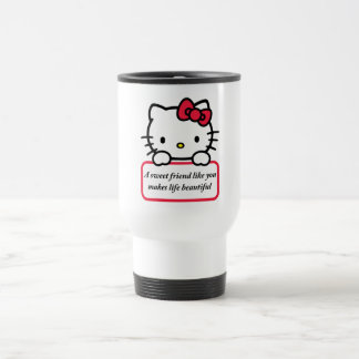 Ein süßer Freund wie du - Herzliches Zitat T-Shirt Reisebecher