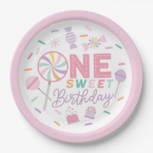 Ein süßer Geburtstag 9" Papierplatte Pappteller