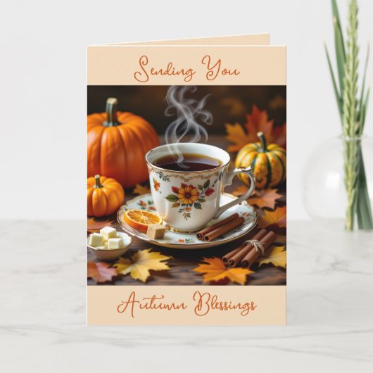 Ein süßer Herbstsegen Karte (Vorderseite)