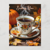 Ein süßer Herbstsegen Postkarte (Vorderseite)