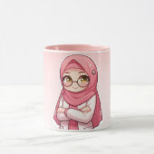 Ein süßer Hijabi-Becher ✨ Tasse (Zentrum)