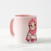 Ein süßer Hijabi-Becher ✨ Tasse (Vorderseite Links)