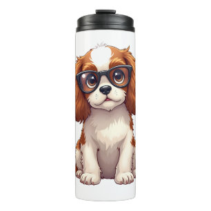 Ein süßer Hund King Charles Spaniel KOPIE Thermosbecher