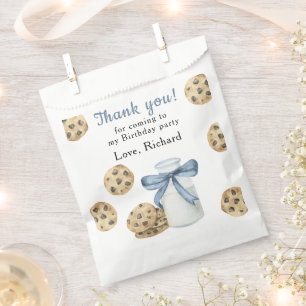 Ein süßer Keks und Milch Geburtstags Danke Geschenktütchen