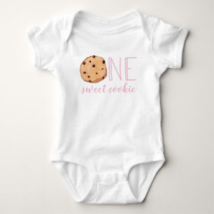 Ein süßer Keks zum ersten Geburtstag Baby Strampler
