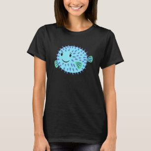 Ein süßer kleiner Kugelfisch schwimmt zu dir und l T-Shirt