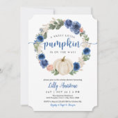 Ein süßer Kürbis ist auf dem Weg! Babyparty Einladung (Vorderseite)