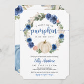 Ein süßer Kürbis ist auf dem Weg! Babyparty Einladung (Vorne/Hinten)