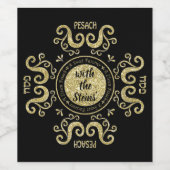 Ein süßer Pessach Weinetikett (Einzelnes Label)