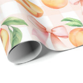 Ein süßer Pfirsich Geschenkpapier Pfirsiche Gesche (Rolleneckpunkt)