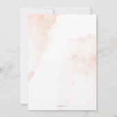 Ein süßer Pfirsich zum ersten Geburtstag Einladung (Rückseite)