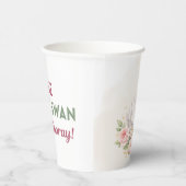 Ein süßer Schwan Papierbecher (Rechts)