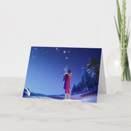 Ein süßer und zarter Urlaub Feiertagskarte