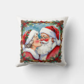 Ein süßes altmodisches Weihnachten | Mr und Mrs Cl Kissen (Rückseite)