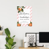 Ein süßes Baby auf dem Weg Clementine Willkommen Poster (Heimbüro)