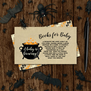 Ein süßes Baby braut Halloween Baby Duschbuch Begleitkarte