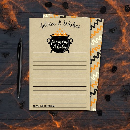 Ein süßes Baby braut Halloween-Kinderdusche