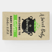 Ein süßes Baby braut Halloween-Kinderdusche Banner (Horizontal)