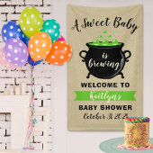 Ein süßes Baby braut Halloween-Kinderdusche Banner