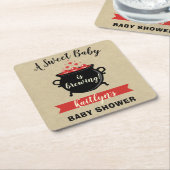 Ein süßes Baby braut Halloween-Kinderdusche Rechteckiger Pappuntersetzer (angewinkelt)