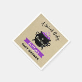 Ein süßes Baby braut Halloween-Kinderdusche Serviette (Ecke)