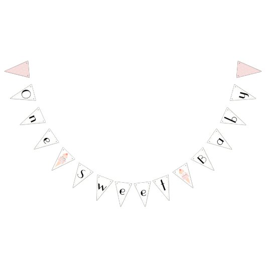 Ein süßes Baby-Eiscreme-Rosa-Mädchen-Baby-Party Wimpelkette (Alle)
